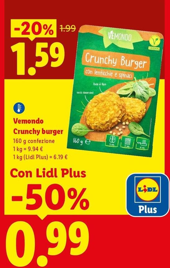 Vemondo - Crunchy Burger
