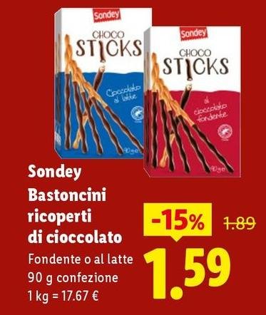 Sondey - Bastoncini Ricoperti Di Cioccolato
