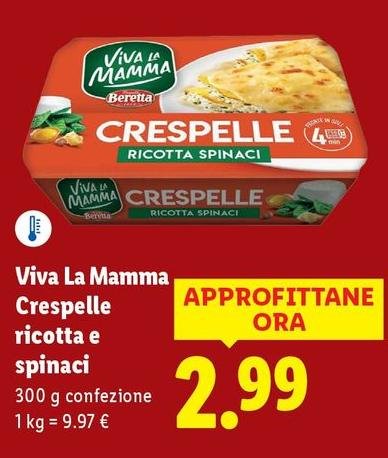 Beretta - Viva La Mamma Crespelle Ricotta E Spinaci
