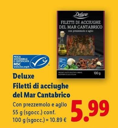 Deluxe - Filetti Di Acciughe Del Mar Cantabrico