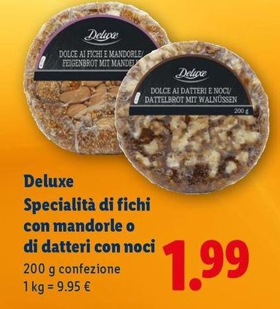 Deluxe - Specialita Di Fichi Con Mandorle O Di Datteri Con Noci