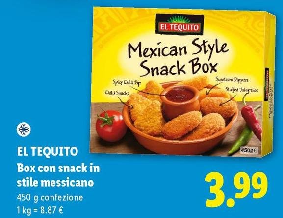 El Tequito - Box Con Snack In Stile Messicano