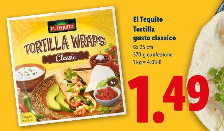 El Tequito - Tortilla Gusto Classico