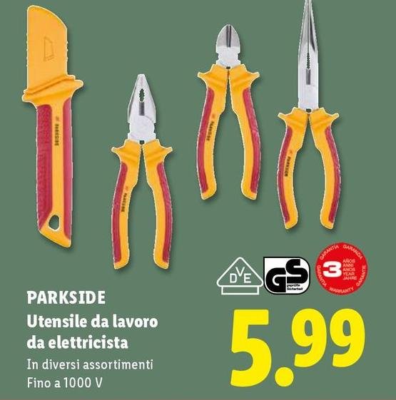 Parkside - Utensile Da Lavoro Da Elettricista
