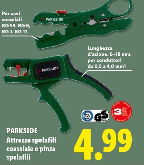 Parkside - Attrezzo Spelafili Coassiale O Pinza Spelafili