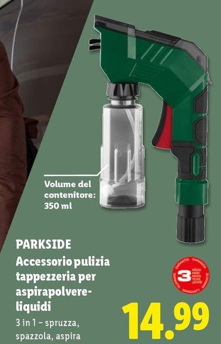 Parkside - Accessorio Pulizia Tappezzeria Per Aspirapolvere-Liquidi