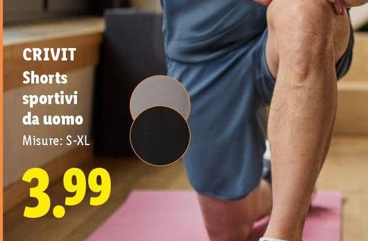 Crivit - Shorts Sportivi Da Uomo