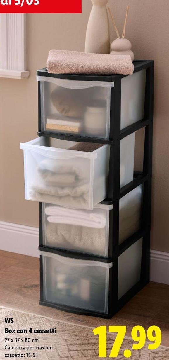 W5 - Box Con 4 Cassetti