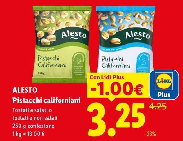 Alesto - Pistacchi Californiani