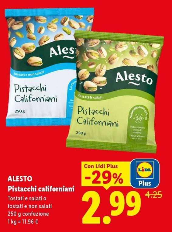 Alesto - Pistacchi Californiani