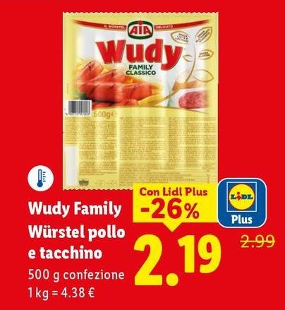 Aia - Wudy Family Würstel Pollo E Tacchino