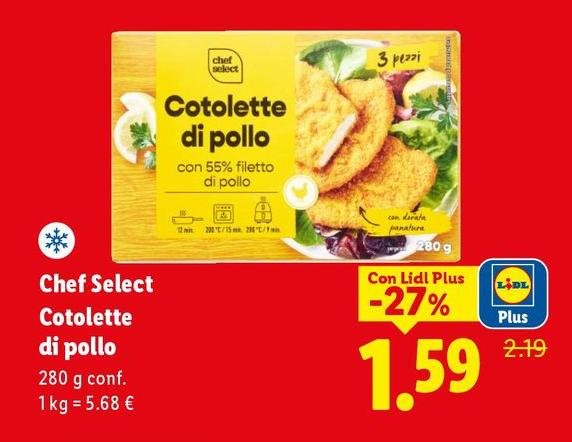 Chef select - Cotolette Di Pollo
