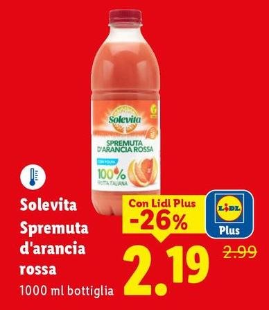 Solevita - Spremuta D'Arancia Rossa