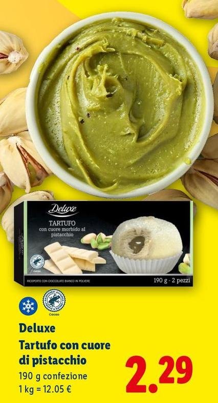 Deluxe - Tartufo Con Cuore Di Pistacchio