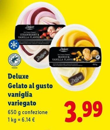 Deluxe - Gelato Al Gusto Vaniglia Variegato