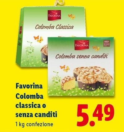 Favorina - Colomba Classica O Senza Canditi