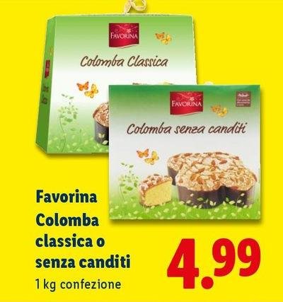Favorina - Colomba Classica O Senza Canditi