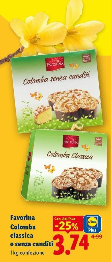 Favorina - Colomba Classica O Senza Canditi