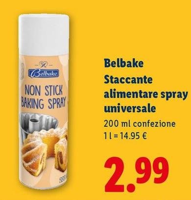 Belbake - Staccante Alimentare Spray Universale