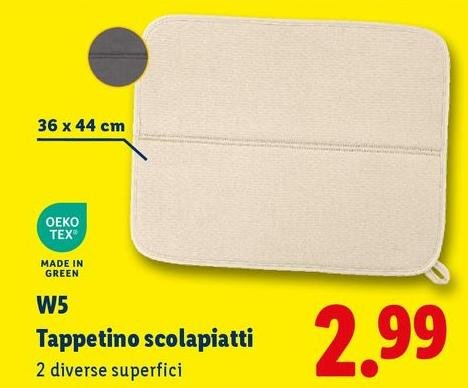 W5 - Tappetino Scolapiatti