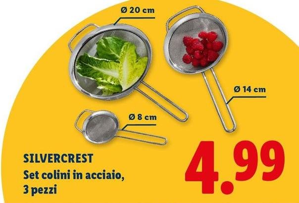 Silvercrest - Set Colini In Acciaio, 3 Pezzi