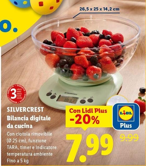 Silvercrest - Bilancia Digitale Da Cucina