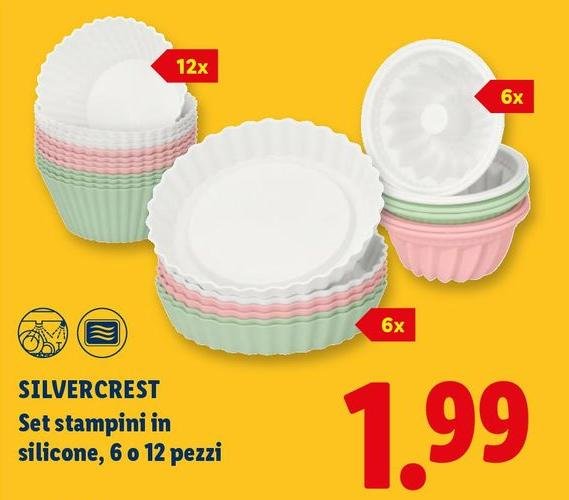 Silvercrest - Set Stampini In Silicone, 6 O 12 Pezzi