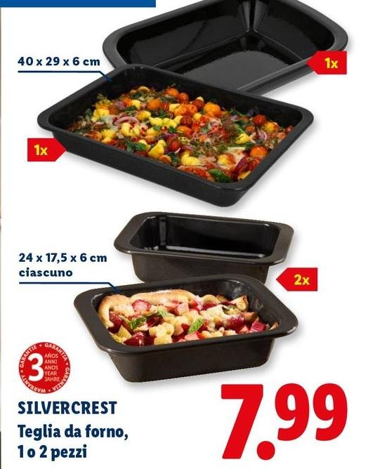 Silvercrest - Teglia Da Forno, 1 O 2 Pezzi