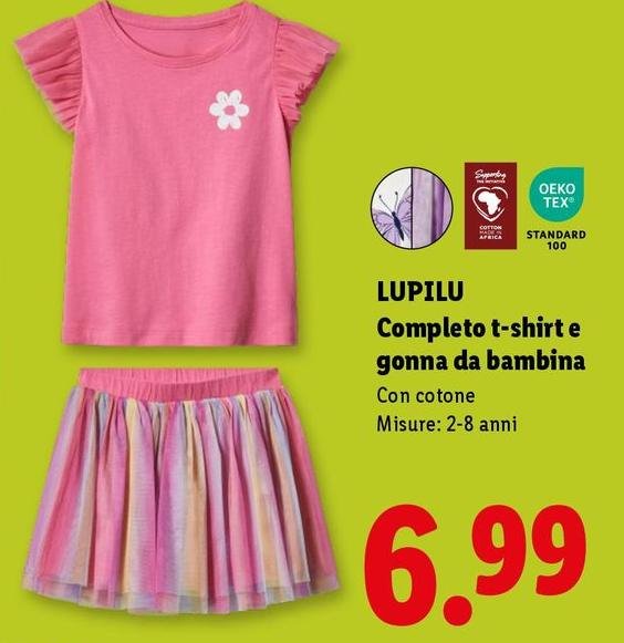 Lupilu - Completo T-Shirt E Bonnal Da Bambina