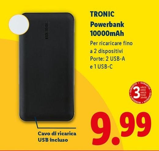Tronic - Powerbank 10000mAh