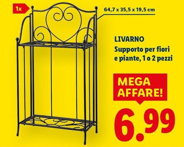 Livarno - Supporto Per Fiori E Piante, 1 O 2