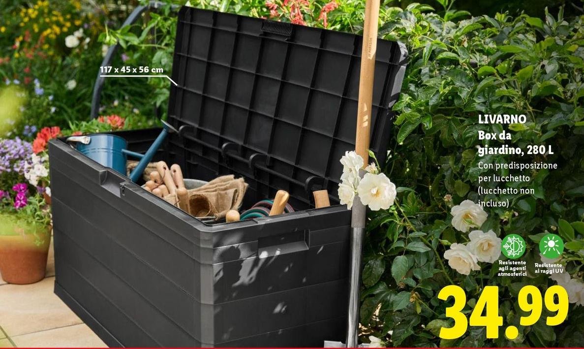 Livarno - Box Da Giardino, 280 L