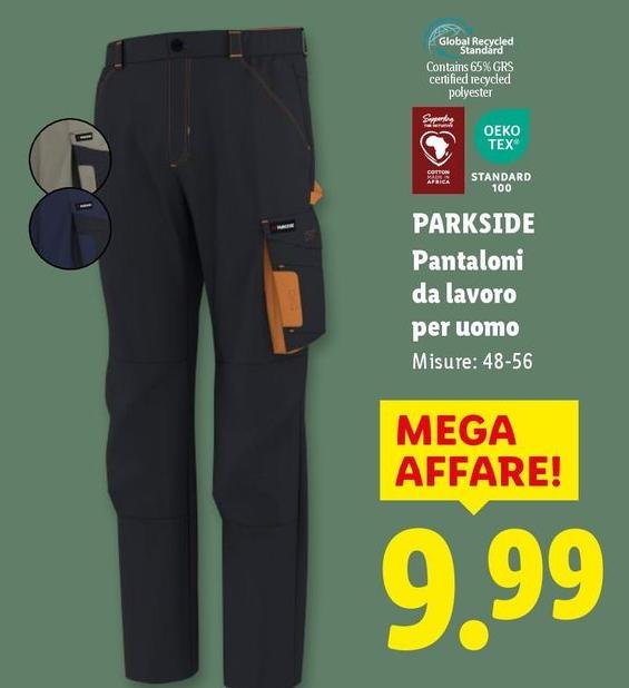 Parkside - Pantaloni Da Lavoro Per Uomo