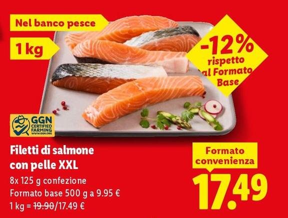 Filetti Di Salmone Con Pelle XXL