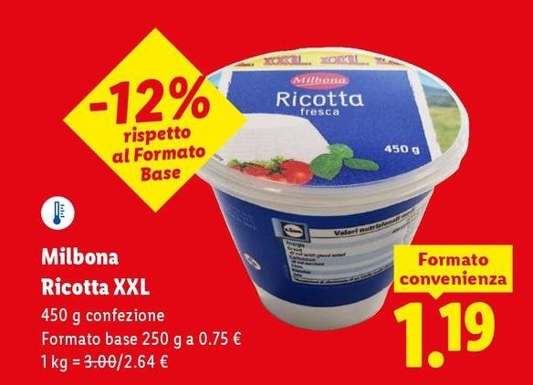 Milbona - Ricotta Xxl