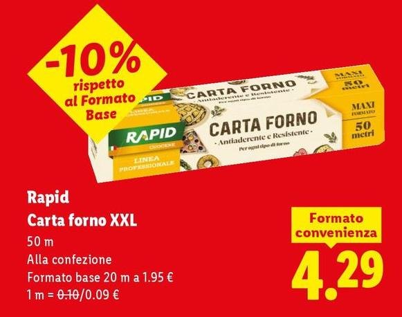 Rapid - Carta Forno Xxl