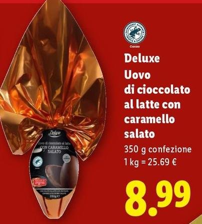 Deluxe - Uovo Di Cioccolato Al Latte Con Caramello Salato