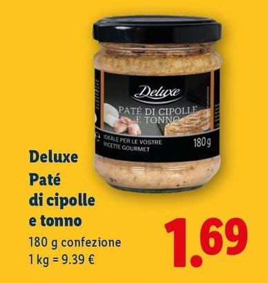 Deluxe - Paté Di Cipolle E Tonno