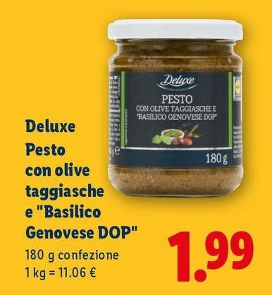 Deluxe - Pesto Con Olive Taggiasche E "Basilico Genovese DOP"