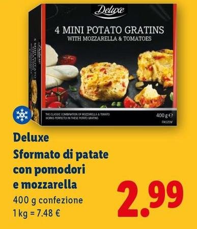 Deluxe - Sformato Di Patate Con Pomodori E Mozzarella