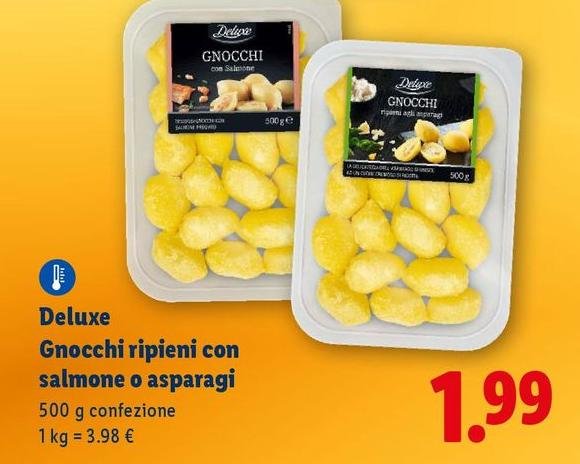 Deluxe - Gnocchi Ripieni Con Salmone O Asparagi