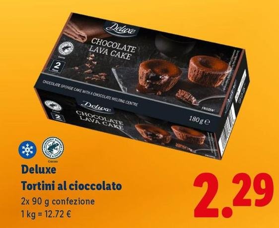 Deluxe - Tortini Al Cioccolato