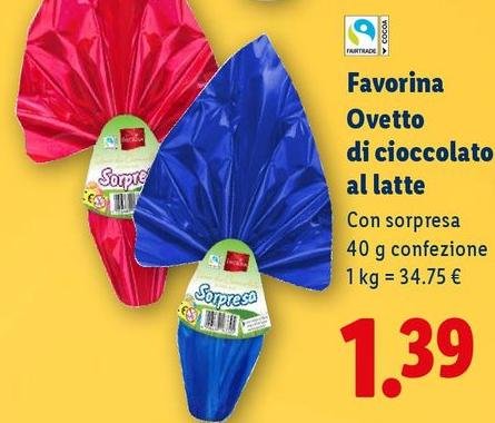 Favorina - Ovetto Di Cioccolato Al Latte