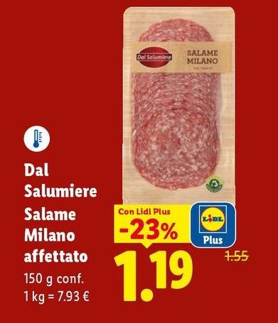 Dal Salumiere - Salame Milano Affettato