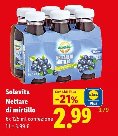 Solevita - Nettare Di Mirtillo