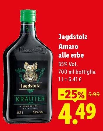 Jagdstolz - Amaro Alle Erbe
