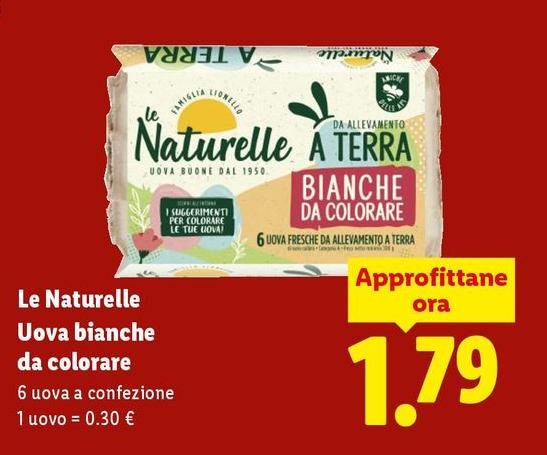 Le Naturelle - Uova Bianche Da Colorare