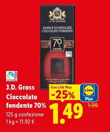 J.D. Gross - Cioccolato Fondente 70%