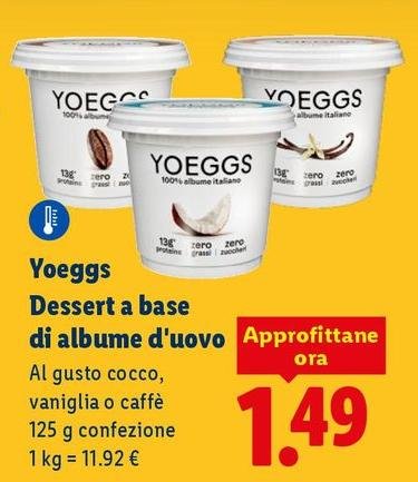 Yoeggs - Dessert A Base Di Albume D'Uovo