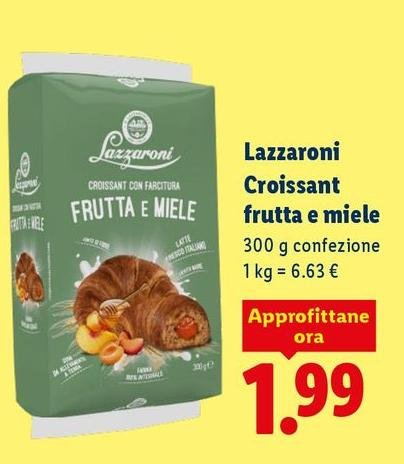 Lazzaroni - Croissant Frutta E Miele